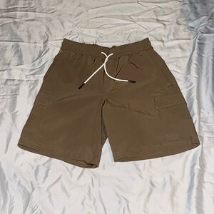 Boys Brown Cargo Shorts